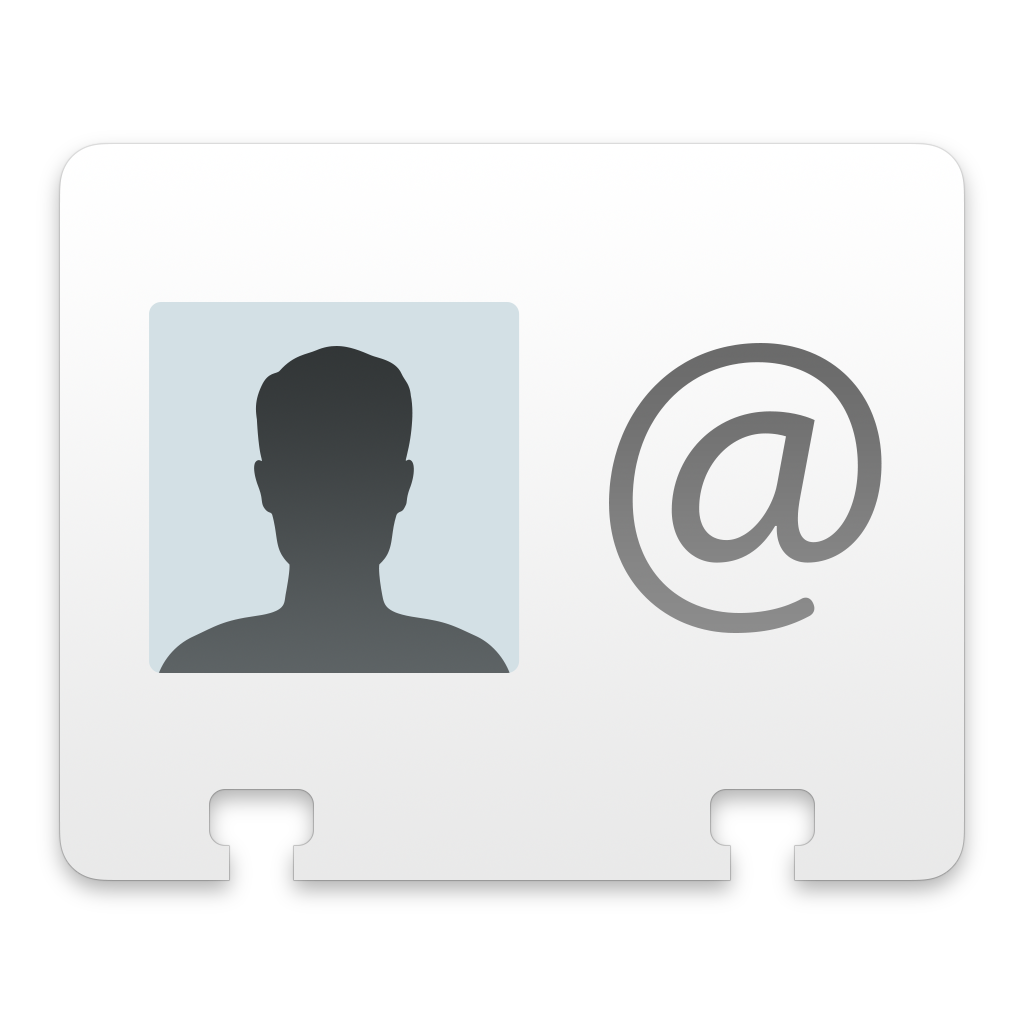 Format contact. Простые контакты отдельно. Mac icon.